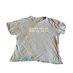 Light Blue T-Shirt with Positive Message